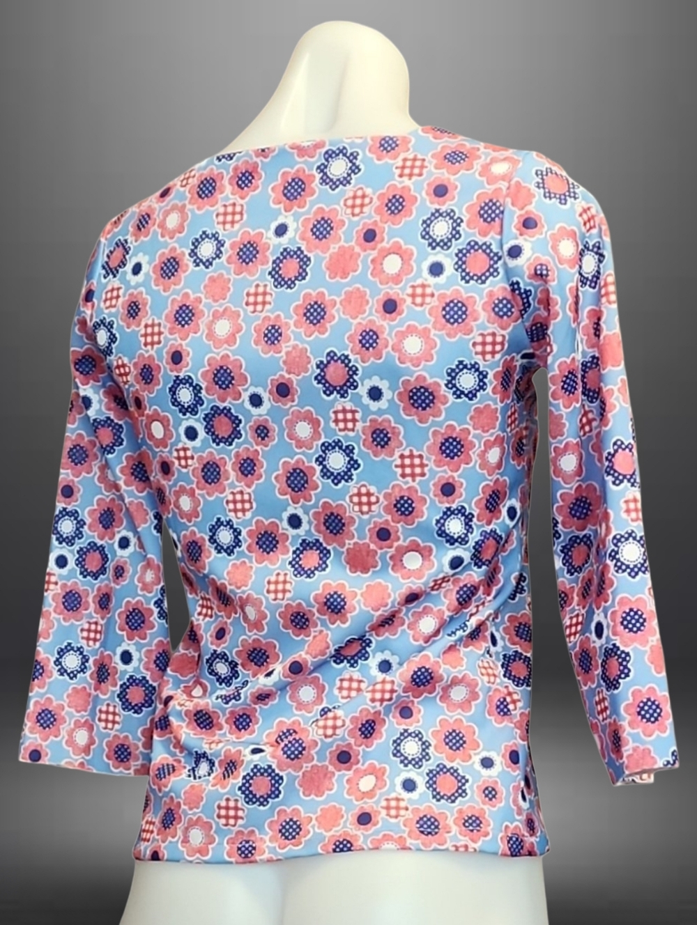 True Vintage Hand Made Floral Blouse No SZ Marked Pay Attention to Measurements - Picture 4 of 7